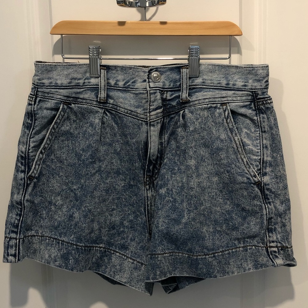 American Eagle Vintage-Style Denim Mom Shorts